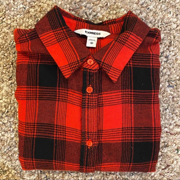 🥳 HP 🥳 Express, flannel, short-sleeve shirt. - Picture 4 of 6